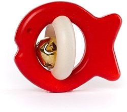 Bajo Houten Rammelaar Vis - Rood