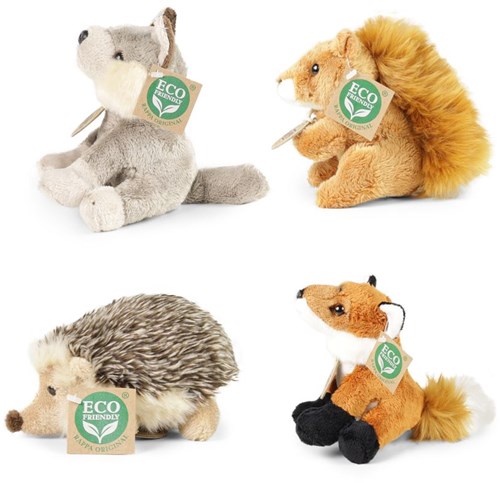 Rappa knuffel bosdieren 15 cm milieuvriendelijk pluche speelgoed-2
