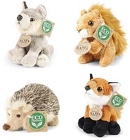 Rappa knuffel bosdieren 15 cm milieuvriendelijk pluche speelgoed
