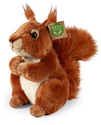 Rappa pluche eekhoorn knuffel 23 cm eco-vriendelijk speelgoed