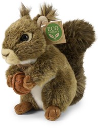 Rappa pluche eekhoorn knuffel 17 cm eco-vriendelijk speelgoed