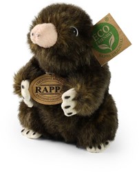 Rappa pluche mol knuffel 15 cm eco-vriendelijk speelgoed