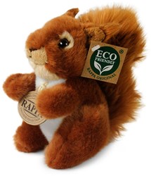 Rappa pluche eekhoorn knuffel 16 cm eco-vriendelijk speelgoed