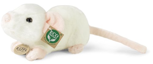 Rappa pluche muis knuffel 21 cm eco-vriendelijk speelgoed