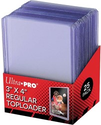 Toploader kaartenhoesjes transparant 3x4 inch voor ruilkaarten 40 stuks
