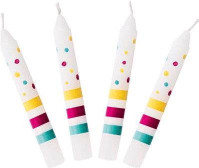 Goki verjaardagskaarsen set - kleurrijke Susibelle kaarsjes-3