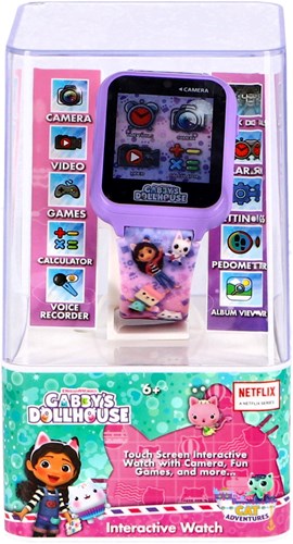 Accutime Gabby's Dollhouse smartwatch voor kinderen met selfiecamera en spelletjes