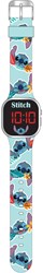 Accutime horloge Stitch led turquoise kinderhorloge digitaal