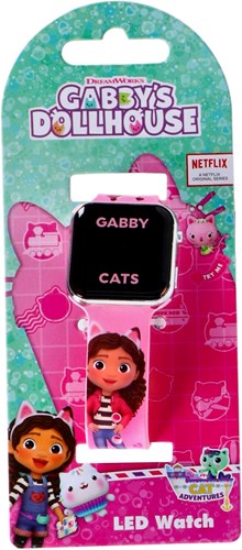 Accutime Gabby's Dollhouse kinderhorloge met LED display en datumfunctie-2