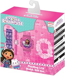 Accutime Gabby's Dollhouse kinderhorloge cadeau set multicolor