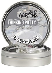 Crazy Aaron's kneedklei speelgoed - Liquid Glass transparant 10 cm