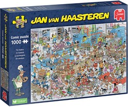 Jumbo legpuzzel Jan van Haasteren De Bakkerij 1000 stukjes cartoon puzzel