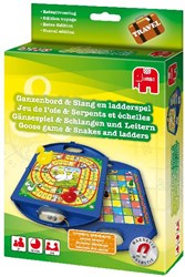 Jumbo Ganzenbord reisspel & Slangen en Ladders Travel bordspel kinderen