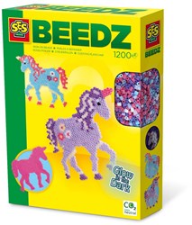 Ses strijkkralen unicorn glow in the dark knutselset creatief