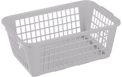 Sunware Basic opbergmandje medium zilver