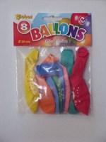 Globos 8 cijferballonnen nr. 9 2230