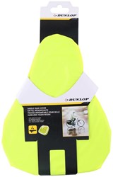Dunlop zadeldek fiets regenbescherming geel polyester 26x23cm