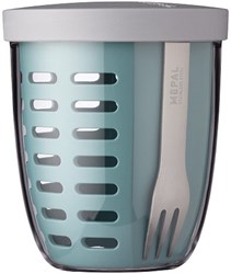 Mepal fruitpot Ellipse - snackbox 600ml - Nordic green - BPA vrij