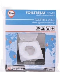 Koopman toiletbrilpapier hygiënische covers 10 stuks voor onderweg