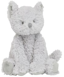 Happy Horse knuffel kat Cobien 24 cm grijs - pluche baby knuffel