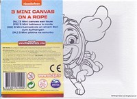 Paw Patrol schilderset 3 mini canvas aan touw met verf en penseel-2