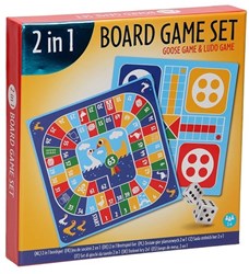 Wins Holland bordspel 2-in-1 ganzenbord en ludo voor kinderen