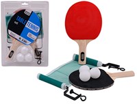 Johntoy tafeltennis set Sports Active met net en 3 ballen - speelgoed