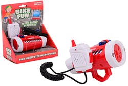 Johntoy brandweer fiets sirene met microfoon - Bike Fun accessoire
