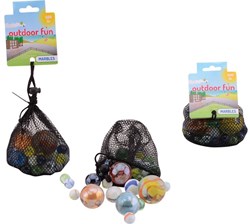 Johntoy knikkers speelgoed set 500 gram kleurrijk glas