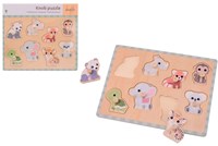Jouéco houten dierenpuzzel Wildies Family - educatief speelgoed