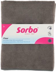 Sorbo microvezeldweil schoonmaakdoek 2 stuks 50x60cm vloerreiniging
