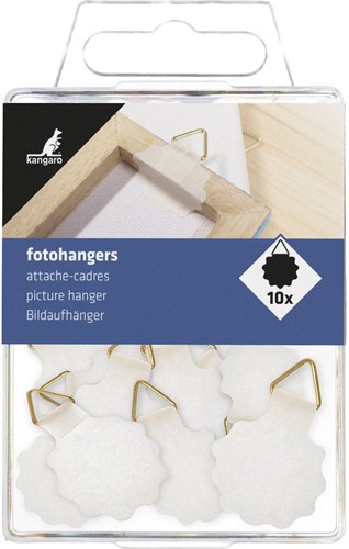 Fotohangers 30mm rond wit ds a 10 stuks