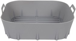 Silicone bakmand airfryer 20x20cm rood herbruikbaar accessoire
