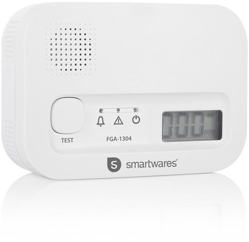 Koolmonoxidemelder CO melder 10 jaar sensor 3 jaar batterijen Smartwares