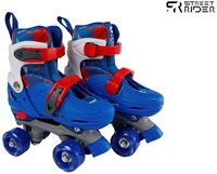 Rolschaatsen blauw verstelbaar aluminium frame maat 27-30 kinderskates
