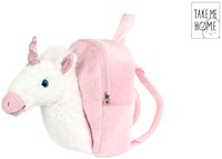 Unicorn rugzak 3D eenhoorn 26cm kindertas roze kleurrijk
