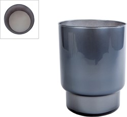 3-wick paraffine kaars grijs glas 40 uur brandtijd decoratie
