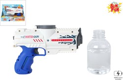 Waterpistool elektrisch met fles 18cm wit/blauw speelgoed Sun Fun