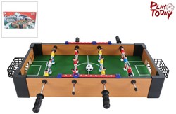 Tafelvoetbal speelgoed 6 tegen 6 met 2 ballen 40,5x22x7cm voetbalspel