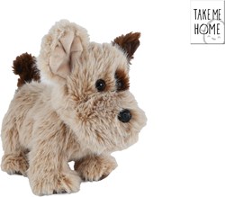 Hond pluche staand 22cm knuffel speelgoed Take Me Home