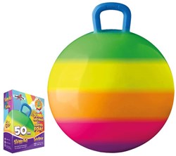 Planet Happy Gebro Harlekijn Skippybal Regenboog 50 cm 6+