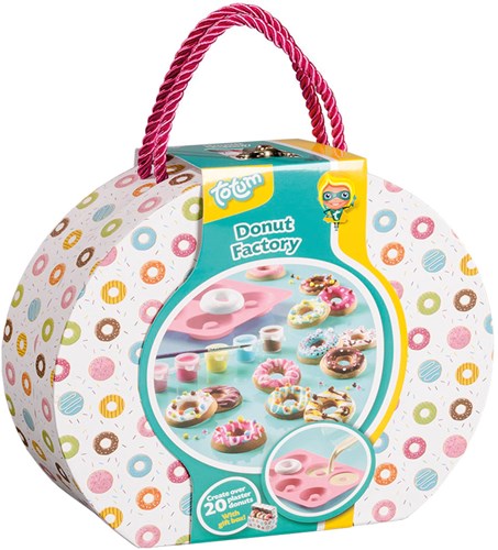 Totum Donut Factory knutselset - creatief speelgoed donuts maken en schilderen