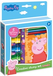 Bambolino Toys Peppa Pig stempelset creatief speelgoed met stickers