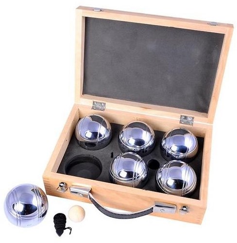 Twisk Jeu de Boules Set - Luxe houten koffer - 6 ballen - inclusief accessoires-2