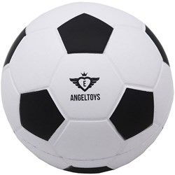 Angel Sports voetbal soft foam 12,5 cm zwart-wit kinderspeelgoed