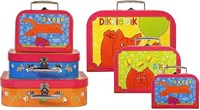 Simply Kofferset Dikkie Dik 3-delig kinderkoffer met vrolijke print-2