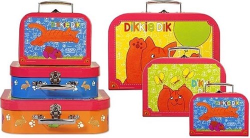 Simply Kofferset Dikkie Dik 3-delig kinderkoffer met vrolijke print-2