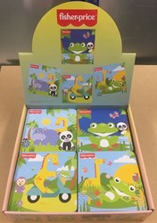 Harlekijn kartonboekjes peuter speelgoed zonder tekst - assorti