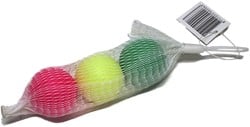 PlanetHappy - Buitenspeelgoed - 3 beachbal ballen in net