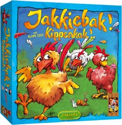 999 Games bordspel Jakkiebak! Kippenkak! Compact geheugen kinderspel 4+